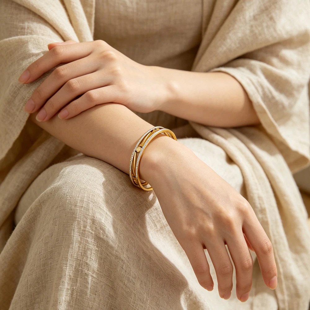 Hollow Double Line Bracelet
