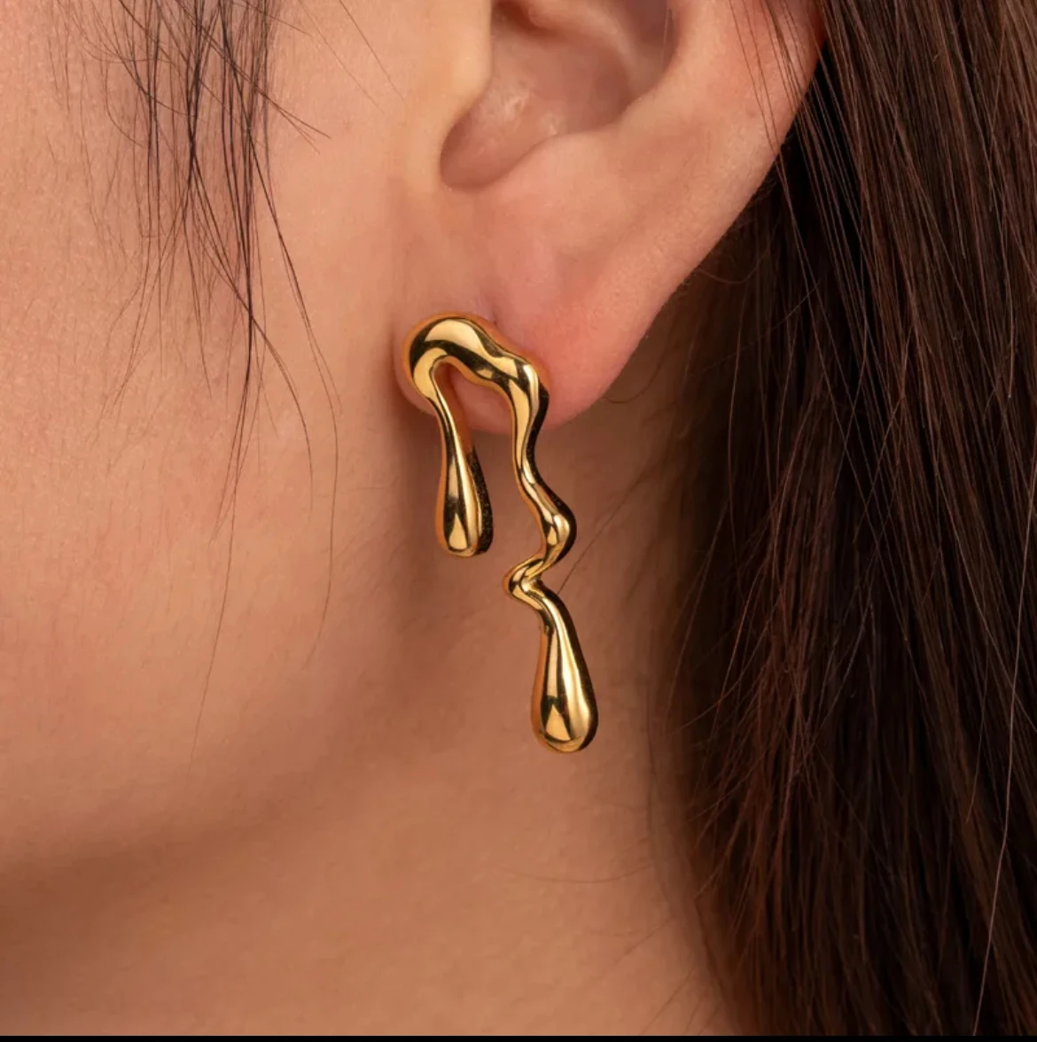 Gold Drop Earrings