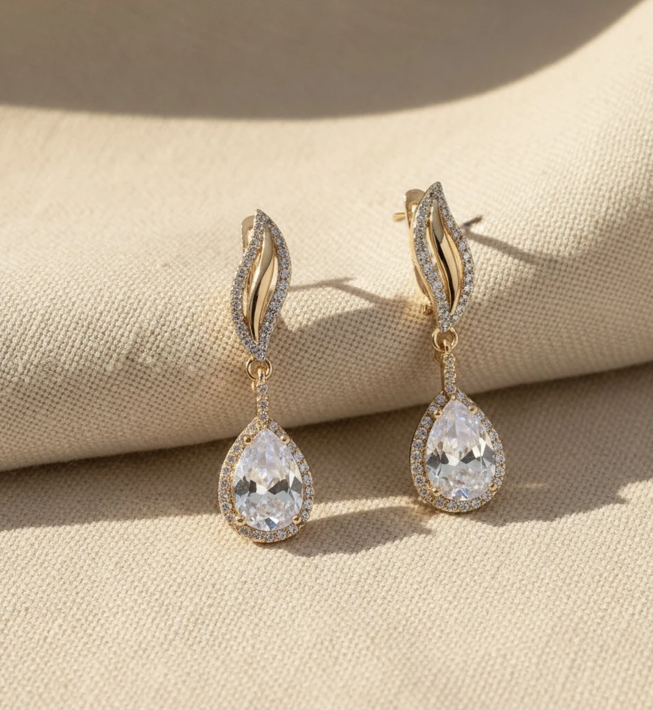 Celestia Pear Drop Earrings