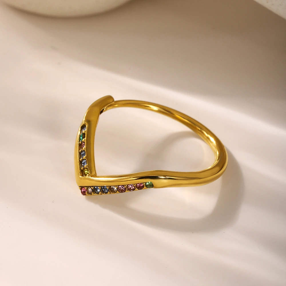 Chevron Ring Multi Colour