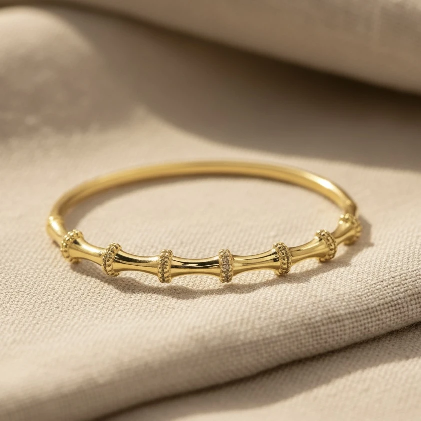 The Golden Bamboo Bangle