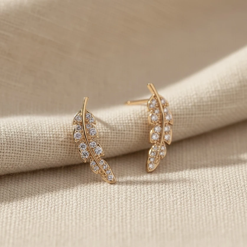 The leaf Stud Earrings