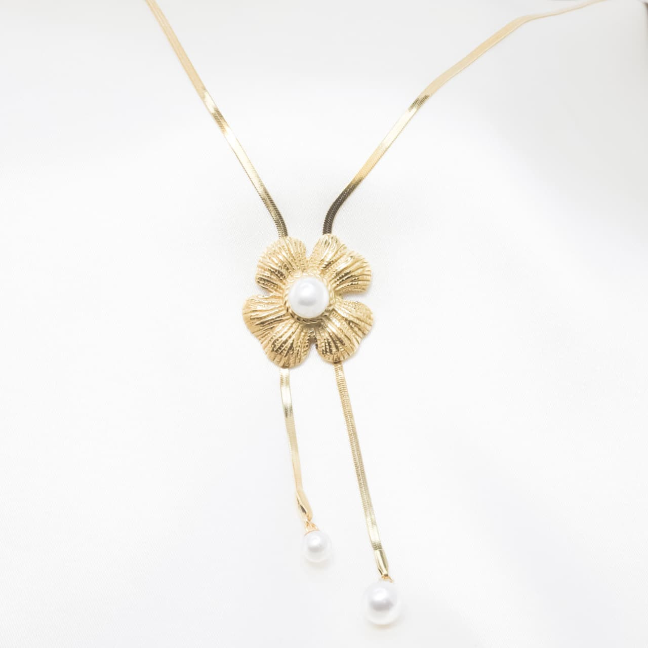 The Pearl Blossom Bolo Necklace