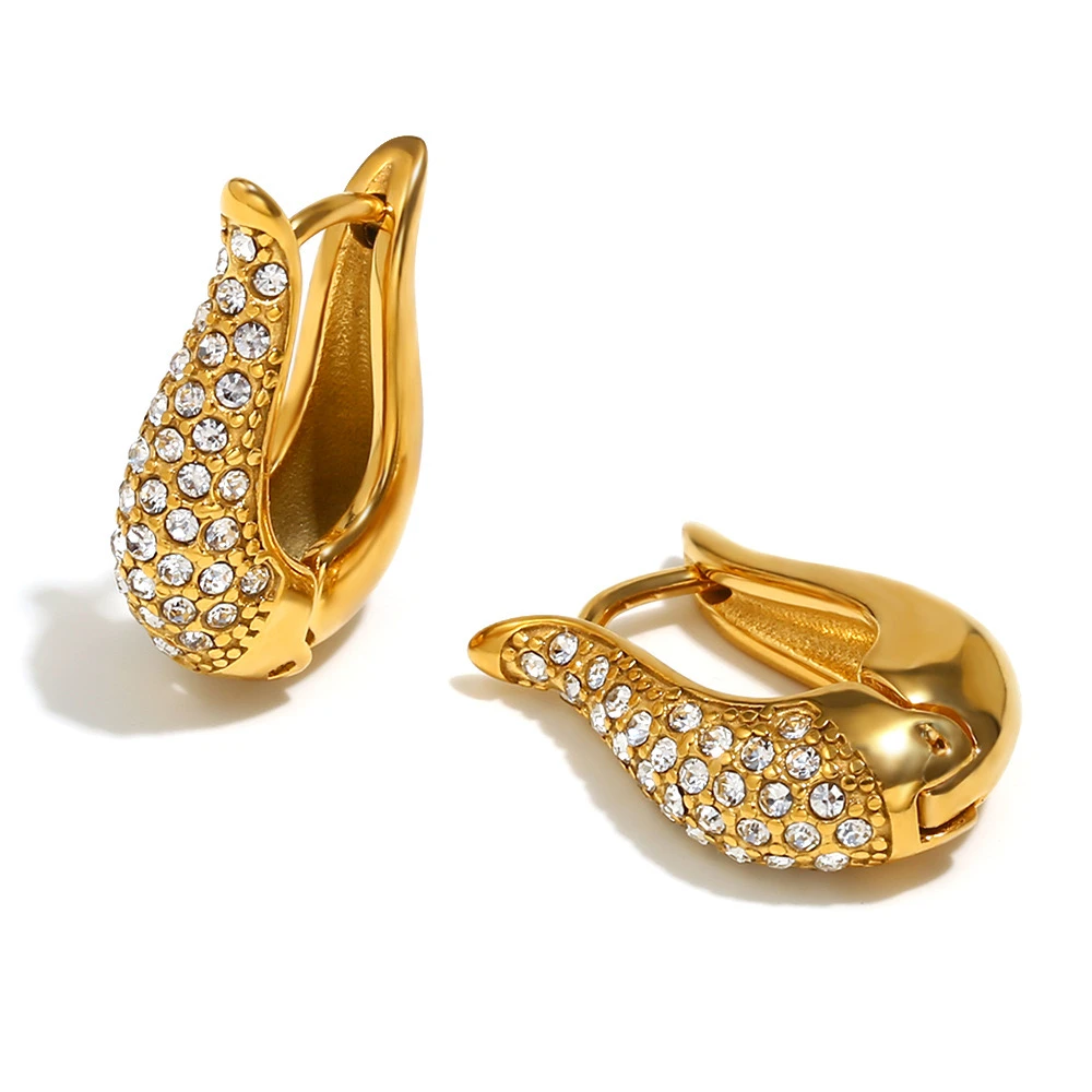 Royal Pave Huggies Earrings