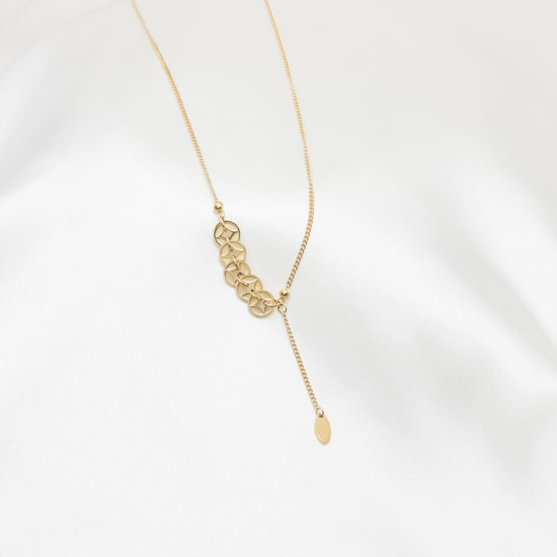 The Prosperity Coin Lariat Necklace