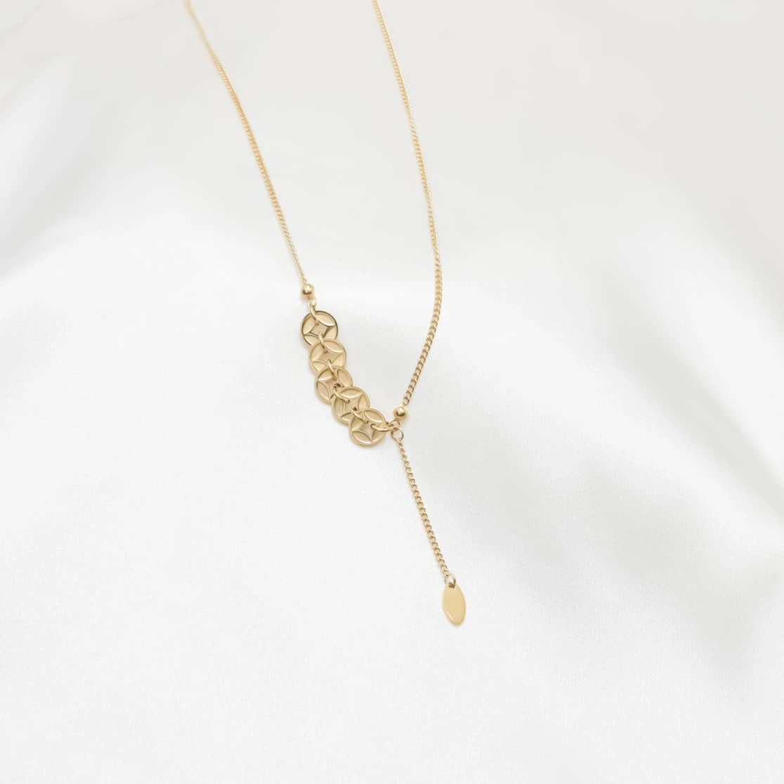 The Prosperity Coin Lariat Necklace