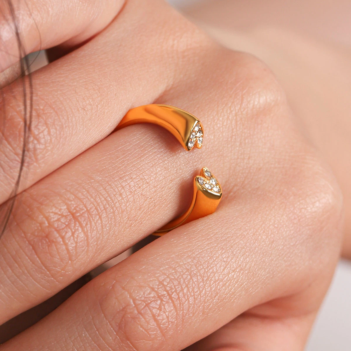 Heart Open Cuff Ring