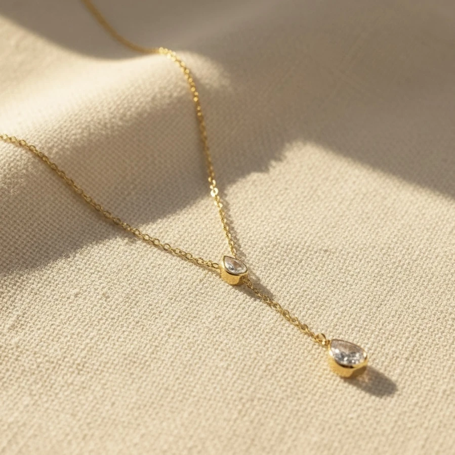 The Twin Dewdrop Necklace