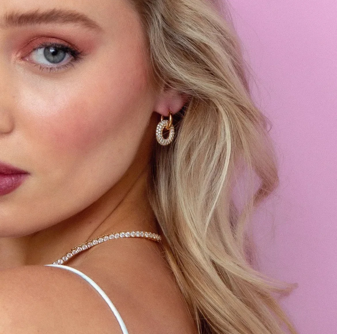 CrystalCrest Petite Hoops