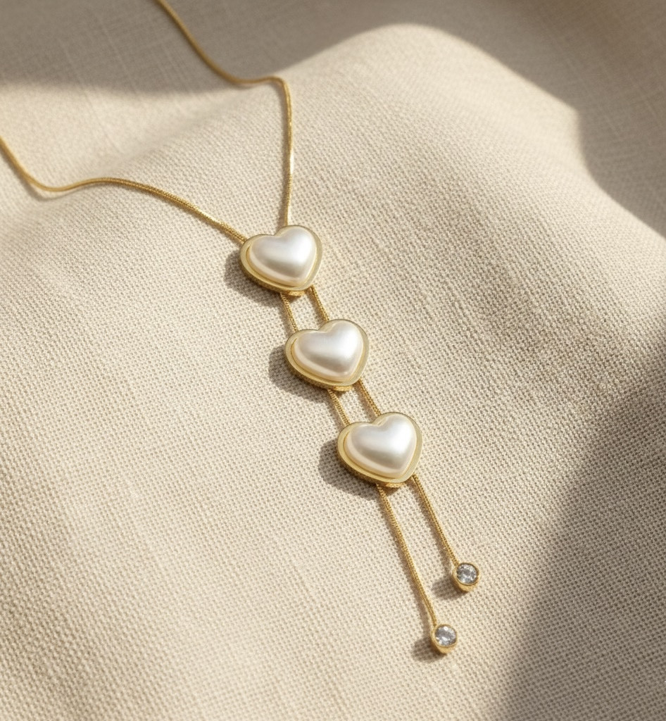 Pearl Symphony Heart Necklace