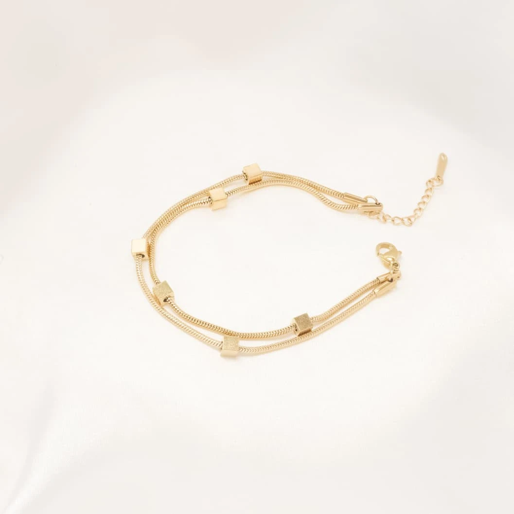 The Cube Link Duo Bracelet