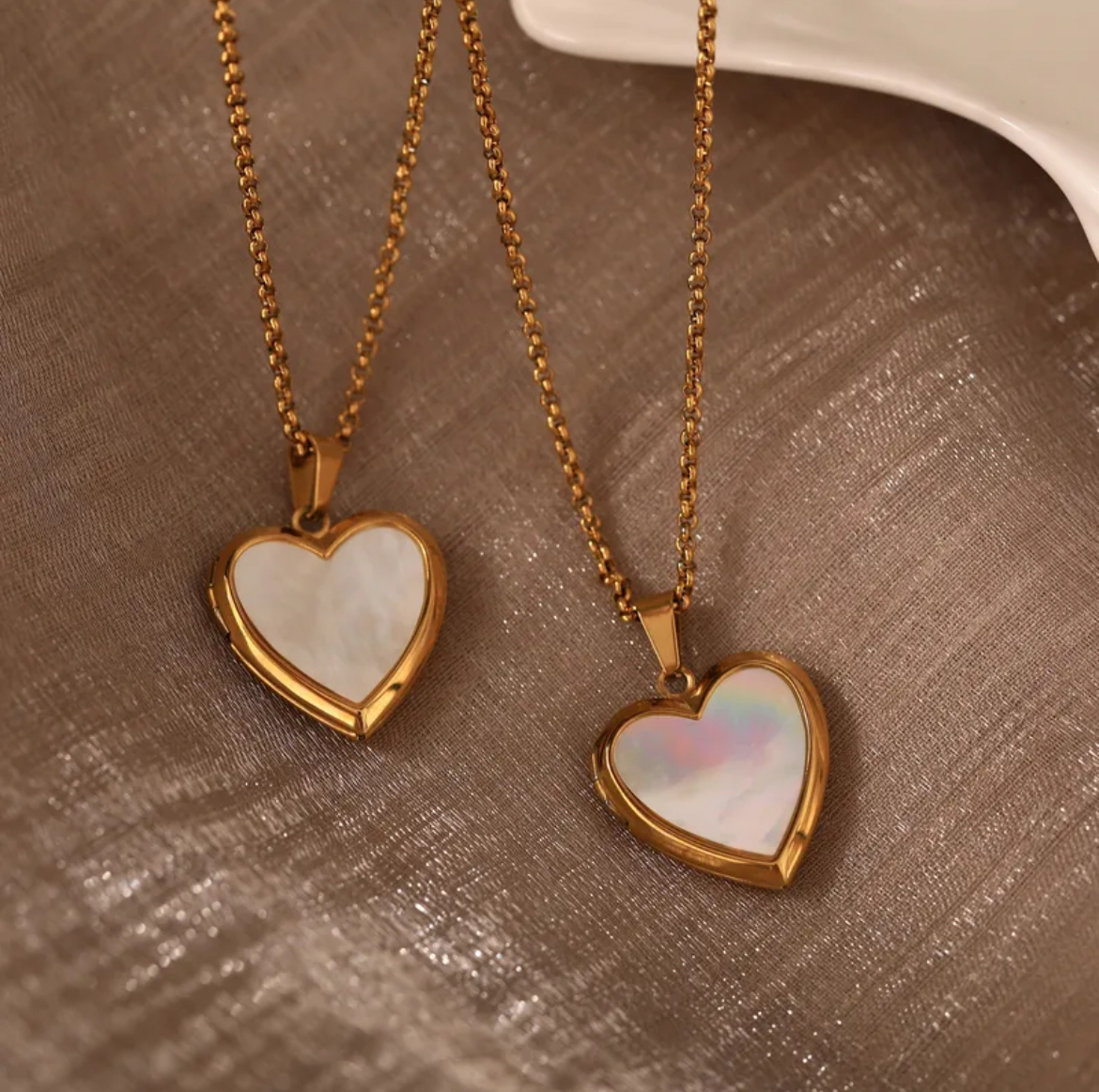 Opaline Heart Necklace