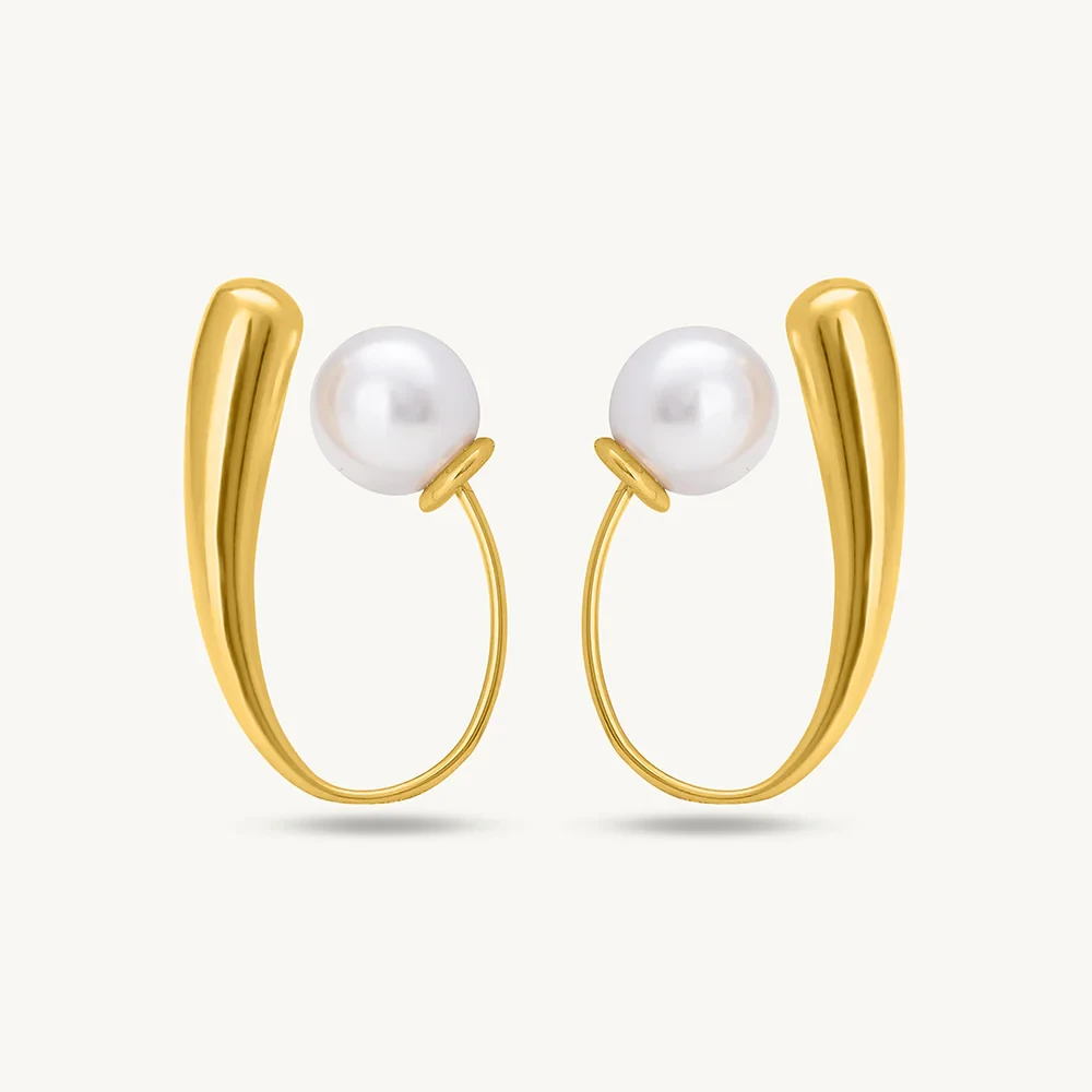Pearl Hook Earrings