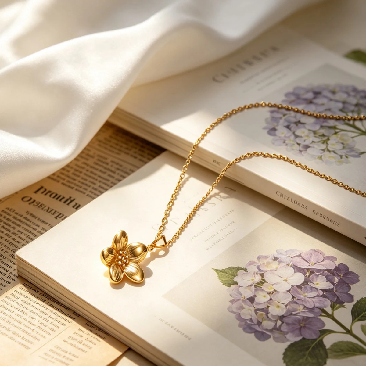Solis Petal Minimalist necklece