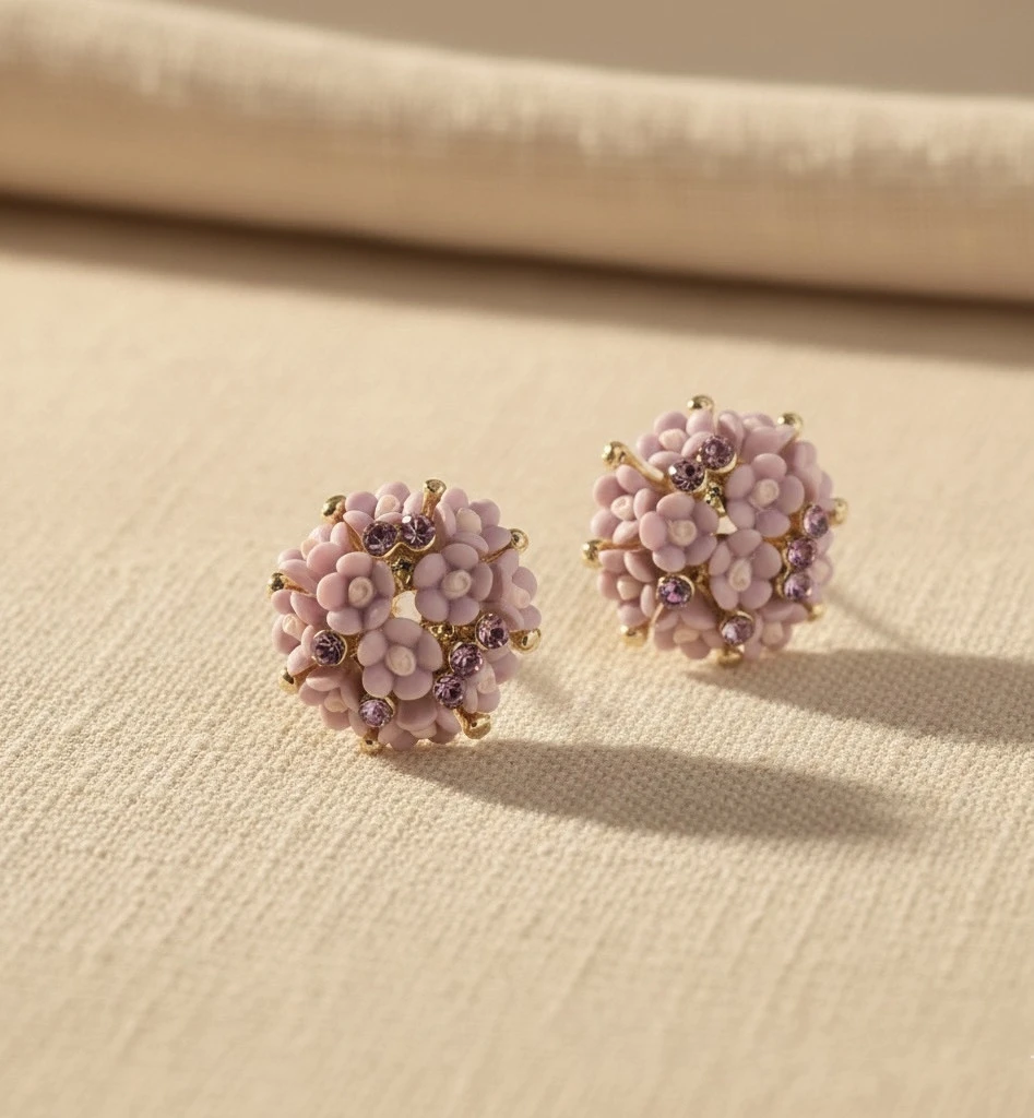 Lavender Bloom Studs
