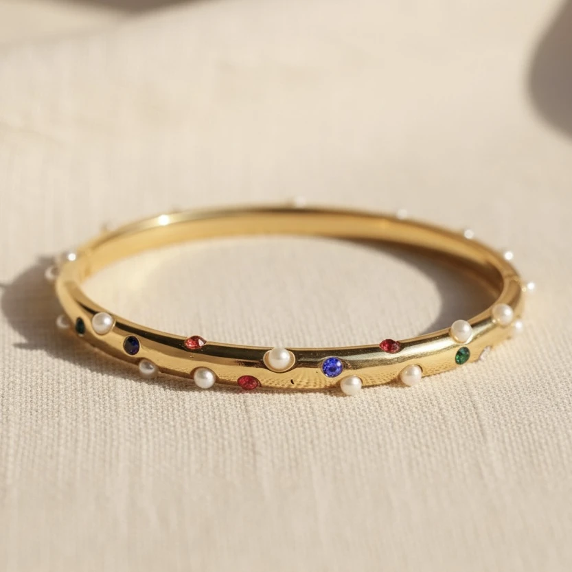 The Polka-Dot Gem Bangle