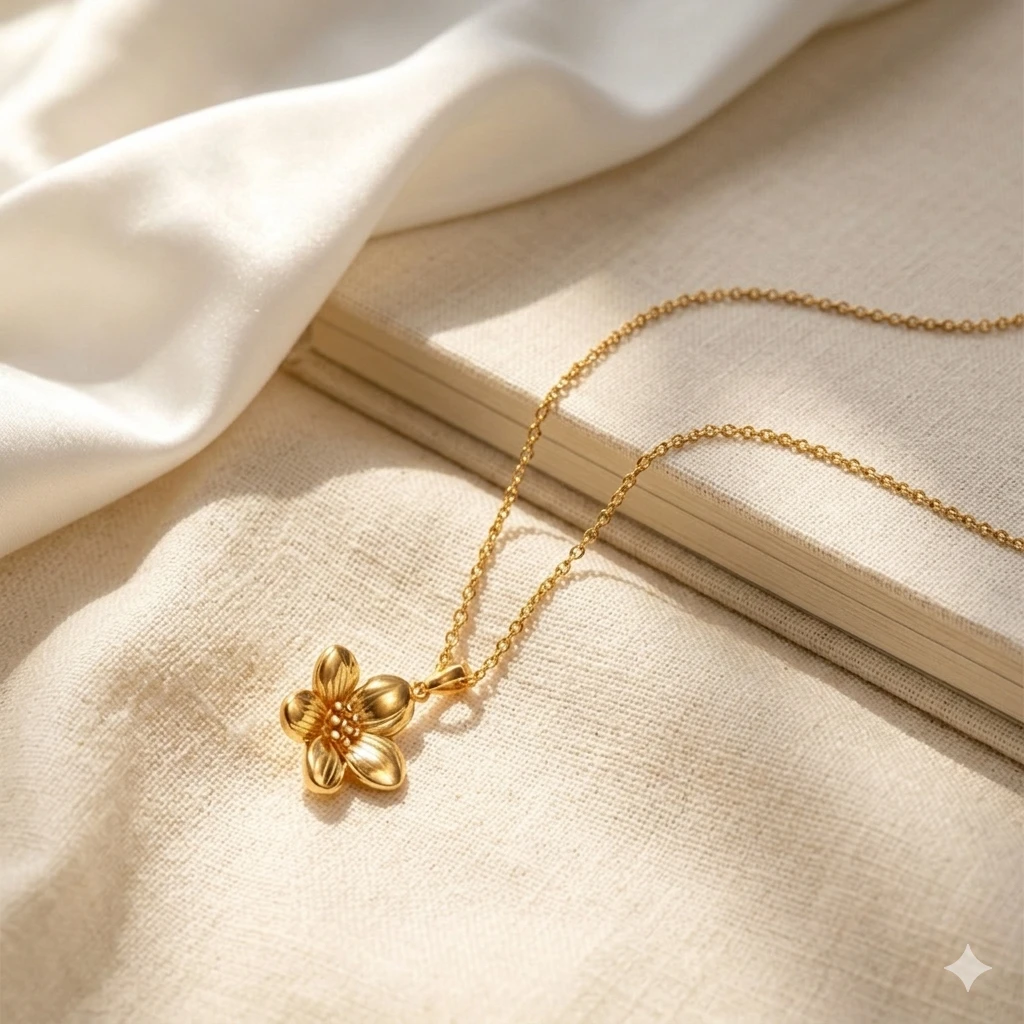 Solis Petal Minimalist necklece