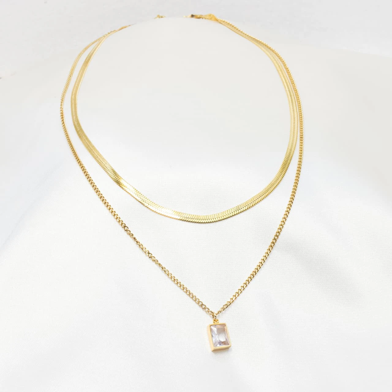 The Duo Radiant Layer Necklace