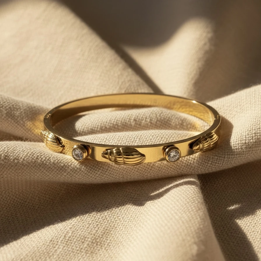 Riviera Shell Cuff Bangle
