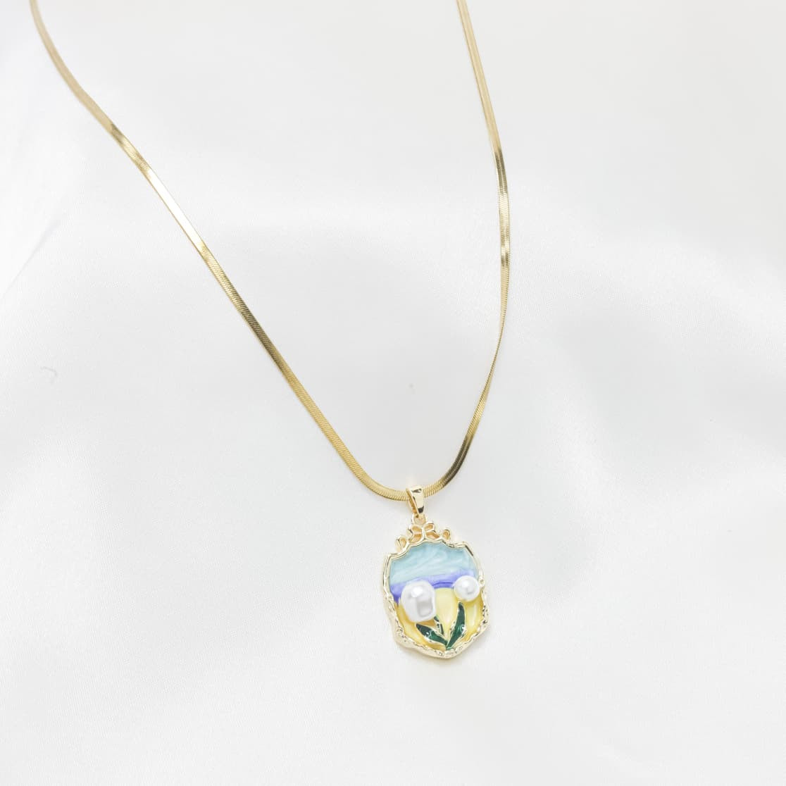 The Painted Flora Necklace