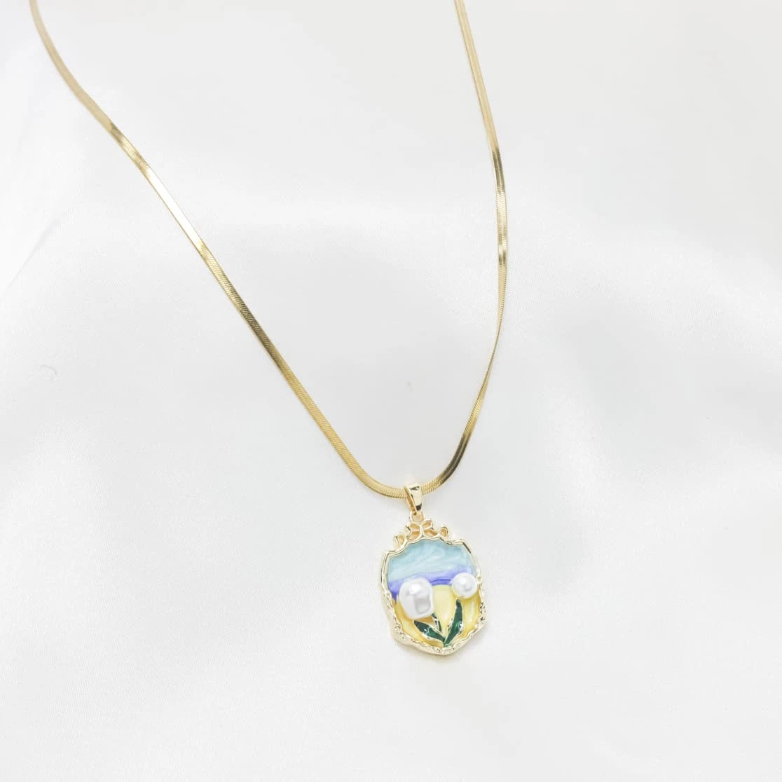 The Painted Flora Necklace