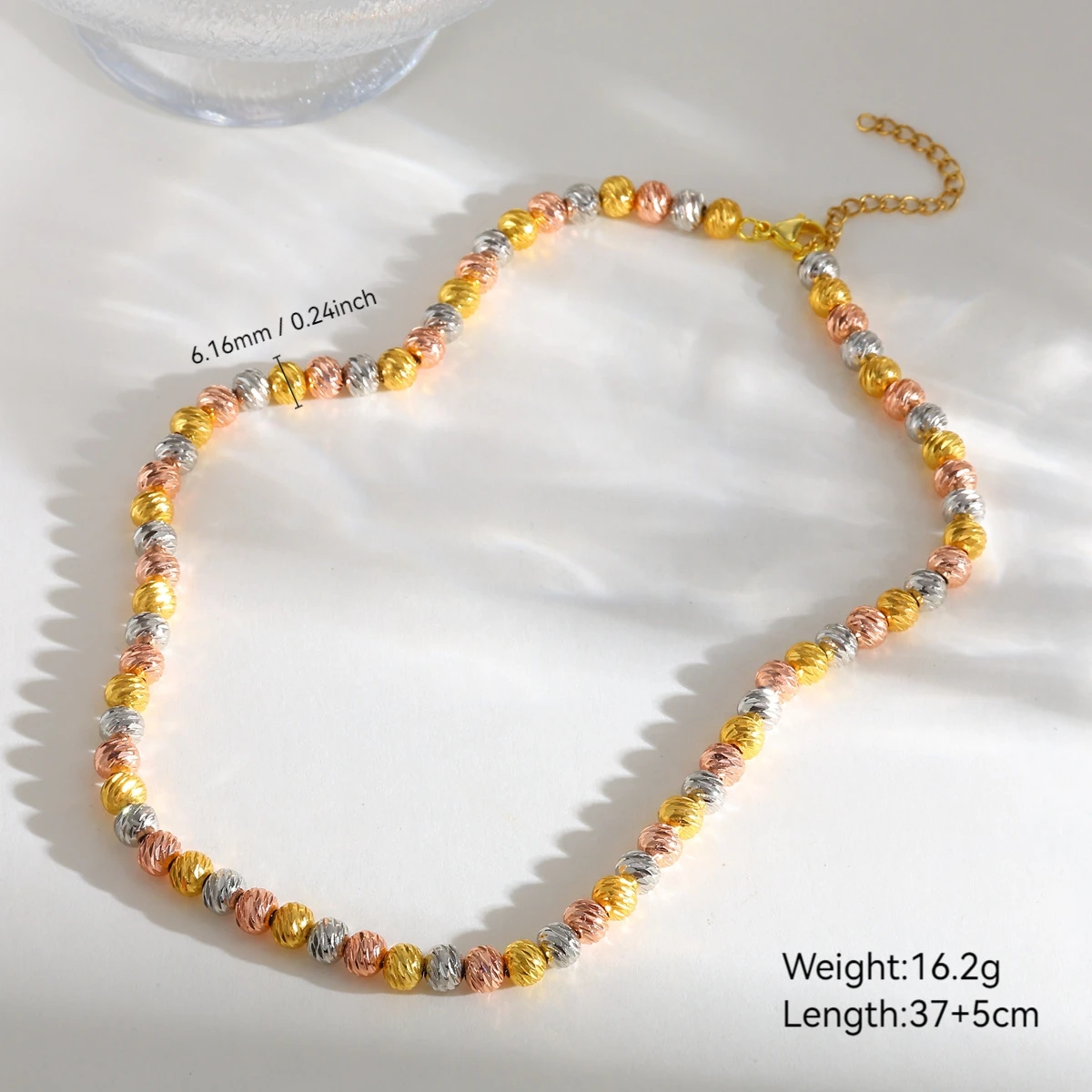 Gleam & Grain Bead Necklace