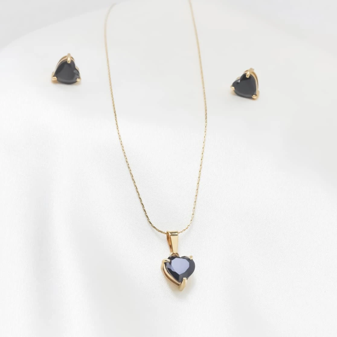 Obsidian Love Necklace Set