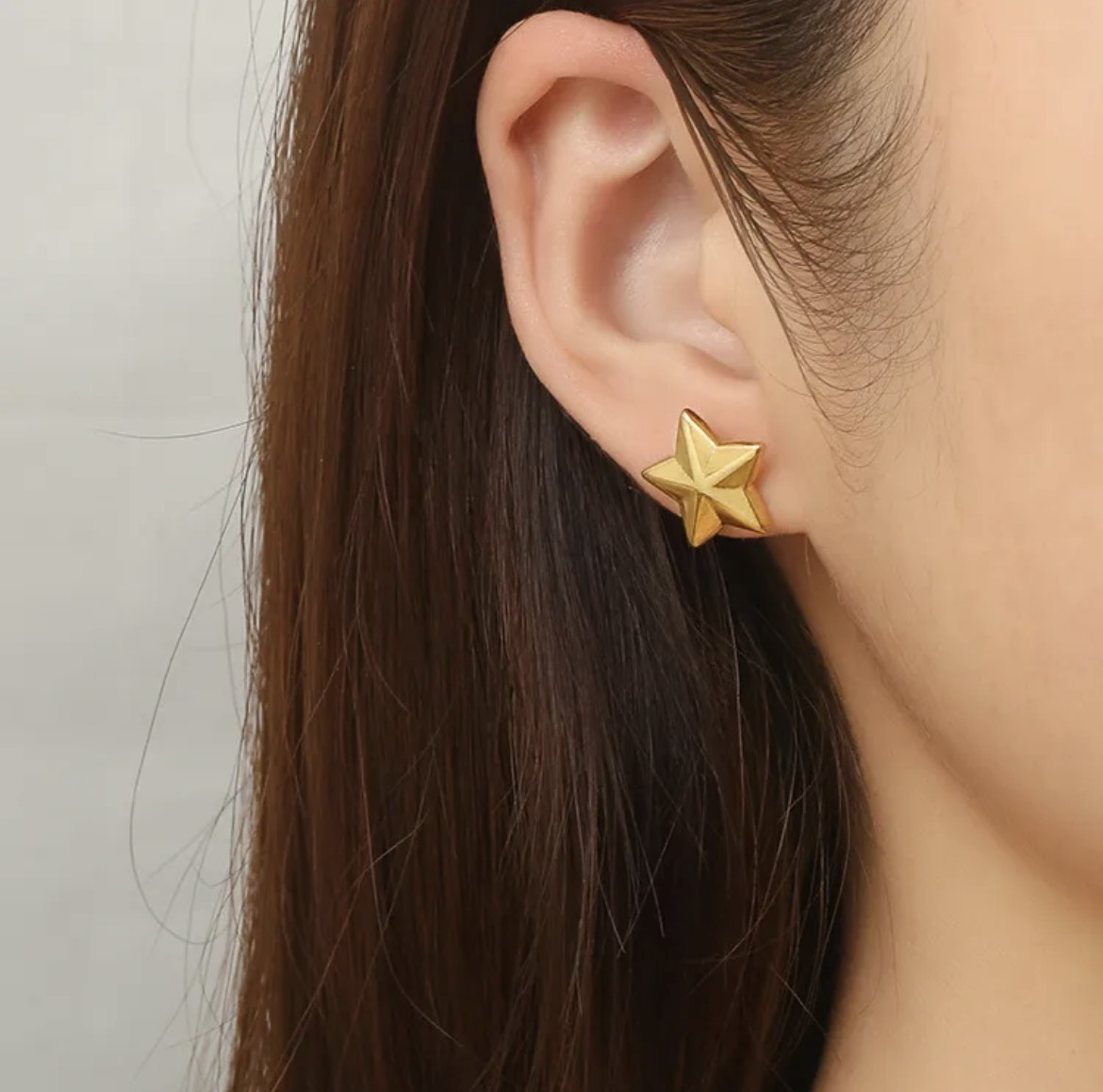 Golden Wish Star Earring