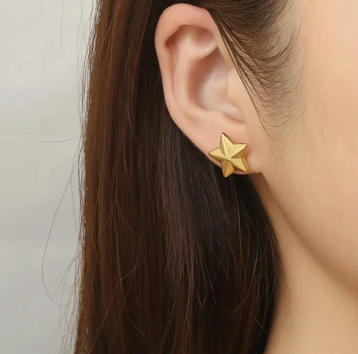 Golden Wish Star Earring