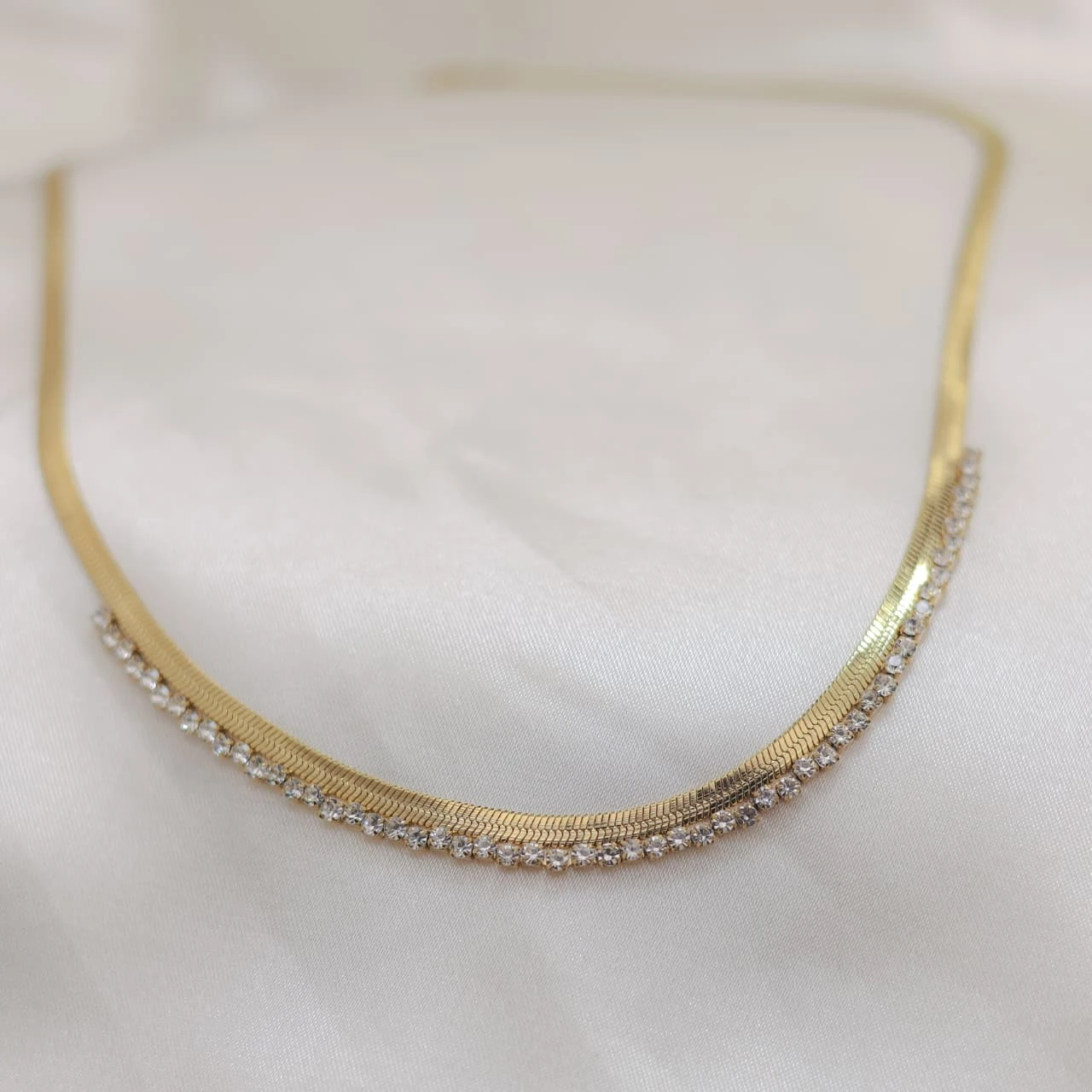 Gold Zirconia Chain