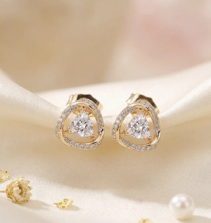 Infinite Luxe Triangles Earrings